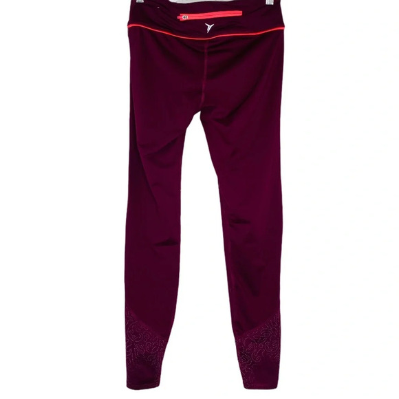 Old Navy Active Maroon Go Dry Full Length Compression Leggings Women’s Small - Picture 10 of 12